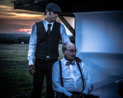 2013 09-Brandon and Grandfather Cleburne Texas
